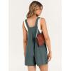 imageANRABESS Womens Summer Casual Rompers Bib Short Overalls Loose Linen Jumpsuit Beach Outfits Travel Vacation ClothesGray Blue