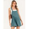 imageANRABESS Womens Summer Casual Rompers Bib Short Overalls Loose Linen Jumpsuit Beach Outfits Travel Vacation ClothesLake Blue