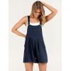 imageANRABESS Womens Summer Casual Rompers Bib Short Overalls Loose Linen Jumpsuit Beach Outfits Travel Vacation ClothesNavy Blue