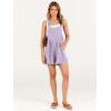 imageANRABESS Womens Summer Casual Rompers Bib Short Overalls Loose Linen Jumpsuit Beach Outfits Travel Vacation ClothesPurple