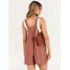 imageANRABESS Womens Summer Casual Rompers Bib Short Overalls Loose Linen Jumpsuit Beach Outfits Travel Vacation ClothesRust