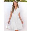 imageANRABESS Womens Summer V Neck Cap Sleeve Tunic Short Dress 2025 Casual Fit Textured Aline Beach Vacation SundressWhite