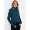imageANRABESS Womens Turtleneck Long Sleeve Sweater Tops Casual Soft Knit Fit Lightweight Basic Pullover 2025 Fall Work OutfitsDark Teal