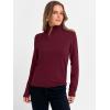 imageANRABESS Womens Turtleneck Long Sleeve Sweater Tops Casual Soft Knit Fit Lightweight Basic Pullover 2025 Fall Work OutfitsWine Red