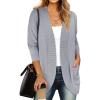imageANRABESS Womens Cardigan Sweaters Open Front Long Sleeve Shawl Neck Dressy Casual 2025 Trendy Fall Winter Knit Outerwear CoatGrey