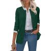 imageANRABESS Womens Cardigans 2025 Fall Dressy Casual Long Sleeve Crewneck Button Down Open Front Soft Knit Cardigan SweatersForest Green