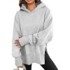 imageANRABESS Womens Oversized Hoodies Long Sleeve Fleece Side Slit Hooded Sweatshirts Pullover 2025 Fall Outfits Y2K ClothesLight Grey