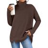 imageANRABESS Womens Oversized Sweater Turtleneck Long Sleeve Casual Knit Tunic Pullover Sweaters Tops 2025 Fall Winter OutfitsCoffee