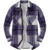 imageANRABESS Womens Sherpa Fleece Lined Flannel Plaid Shirt Jackets Fuzzy Warm Button Down Shacket with Pockets 2025 Fall OutfitsPurple Plaid