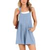 imageANRABESS Womens Summer Casual Rompers Bib Short Overalls Loose Linen Jumpsuit Beach Outfits Travel Vacation ClothesSky Blue
