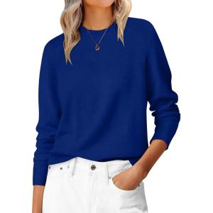 imageANRABESS Sweaters for Women 2025 Long Sleeve Crewneck Loose Fit Lightweight Knit Basic Fall Sweater OutfitsRoyal Blue