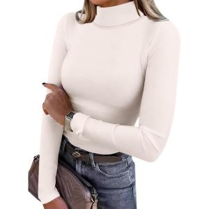 imageANRABESS Women Turtleneck Top Long Sleeve Thermal Shirts Slim Fitted Basic Layer 2025 Fall Winter OutfitsParchment