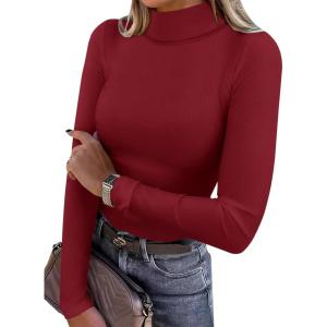 imageANRABESS Women Turtleneck Top Long Sleeve Thermal Shirts Slim Fitted Basic Layer 2025 Fall Winter OutfitsRed