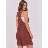 imageANRABESS Rompers for Women 2025 Summer Casual Loose Sleeveless Back Adjustable Jumpsuit Short Overalls Beach Vacation Clothes Brick Red Large