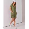 imageANRABESS Rompers for Women Summer Casual Short Sleeve Jumpsuits V Neck Loose Fit One Piece Outfits with Pockets 2025 ClothesArmy Green