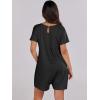 imageANRABESS Rompers for Women Summer Casual Short Sleeve Jumpsuits V Neck Loose Fit One Piece Outfits with Pockets 2025 ClothesBlack