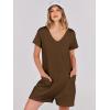 imageANRABESS Rompers for Women Summer Casual Short Sleeve Jumpsuits V Neck Loose Fit One Piece Outfits with Pockets 2025 ClothesCoffee