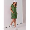 imageANRABESS Rompers for Women Summer Casual Short Sleeve Jumpsuits V Neck Loose Fit One Piece Outfits with Pockets 2025 ClothesGreen