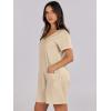 imageANRABESS Rompers for Women Summer Casual Short Sleeve Jumpsuits V Neck Loose Fit One Piece Outfits with Pockets 2025 ClothesKhaki