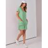 imageANRABESS Rompers for Women Summer Casual Short Sleeve Jumpsuits V Neck Loose Fit One Piece Outfits with Pockets 2025 ClothesLight Green