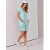 imageANRABESS Rompers for Women Summer Casual Short Sleeve Jumpsuits V Neck Loose Fit One Piece Outfits with Pockets 2025 ClothesMint Green