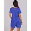 imageANRABESS Rompers for Women Summer Casual Short Sleeve Jumpsuits V Neck Loose Fit One Piece Outfits with Pockets 2025 ClothesRoyal Blue