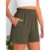 imageANRABESS Shorts for Women Summer Casual Elastic High Waisted Dressy Lounge Shorts Comfy Bottoms 2025 Beach Vacation ClothesArmy Green
