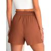 imageANRABESS Shorts for Women Summer Casual Elastic High Waisted Dressy Lounge Shorts Comfy Bottoms 2025 Beach Vacation ClothesCaramel