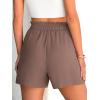 imageANRABESS Shorts for Women Summer Casual Elastic High Waisted Dressy Lounge Shorts Comfy Bottoms 2025 Beach Vacation ClothesDeep Brown