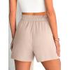 imageANRABESS Shorts for Women Summer Casual Elastic High Waisted Dressy Lounge Shorts Comfy Bottoms 2025 Beach Vacation ClothesKhaki