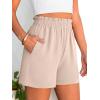 imageANRABESS Shorts for Women Summer Casual Elastic High Waisted Dressy Lounge Shorts Comfy Bottoms 2025 Beach Vacation ClothesKhaki