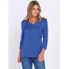 imageANRABESS Women 34 Length Sleeve Tops V Neck Basic Dressy Casual Business Tunic Tee Shirts 2025 Fall Summer Trendy OutfitsBlue