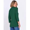 imageANRABESS Women 34 Length Sleeve Tops V Neck Basic Dressy Casual Business Tunic Tee Shirts 2025 Fall Summer Trendy OutfitsDeep Green