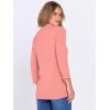 imageANRABESS Women 34 Length Sleeve Tops V Neck Basic Dressy Casual Business Tunic Tee Shirts 2025 Fall Summer Trendy OutfitsPink