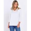 imageANRABESS Women 34 Length Sleeve Tops V Neck Basic Dressy Casual Business Tunic Tee Shirts 2025 Fall Summer Trendy OutfitsWhite