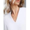 imageANRABESS Women 34 Length Sleeve Tops V Neck Basic Dressy Casual Business Tunic Tee Shirts 2025 Fall Summer Trendy OutfitsWhite