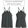 imageANRABESS Women Athletic Dress Summer Tennis Workout Active Sports Mini Romper Dress Built in Shorts Travel Vacation ClothesDeep Gray