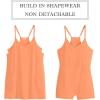 imageANRABESS Women Athletic Dress Summer Tennis Workout Active Sports Mini Romper Dress Built in Shorts Travel Vacation ClothesOrange
