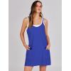 imageANRABESS Women Athletic Dress Summer Tennis Workout Active Sports Mini Romper Dress Built in Shorts Travel Vacation ClothesRoyal Blue