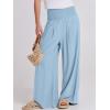 imageANRABESS Women Linen Palazzo Pants Summer Boho Wide Leg High Waist Casual Lounge Pant 2025 Beach Travel Vacation OutfitsBaby Blue