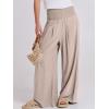 imageANRABESS Women Linen Palazzo Pants Summer Boho Wide Leg High Waist Casual Lounge Pant 2025 Beach Travel Vacation OutfitsBeige