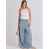 imageANRABESS Women Linen Palazzo Pants Summer Boho Wide Leg High Waist Casual Lounge Pant 2025 Beach Travel Vacation OutfitsBlue