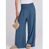 imageANRABESS Women Linen Palazzo Pants Summer Boho Wide Leg High Waist Casual Lounge Pant 2025 Beach Travel Vacation OutfitsDeep Blue