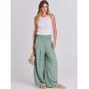 imageANRABESS Women Linen Palazzo Pants Summer Boho Wide Leg High Waist Casual Lounge Pant 2025 Beach Travel Vacation OutfitsGreen Blue