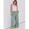 imageANRABESS Women Linen Palazzo Pants Summer Boho Wide Leg High Waist Casual Lounge Pant 2025 Beach Travel Vacation OutfitsGreen Blue