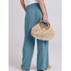 imageANRABESS Women Linen Palazzo Pants Summer Boho Wide Leg High Waist Casual Lounge Pant 2025 Beach Travel Vacation OutfitsLake