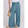 imageANRABESS Women Linen Palazzo Pants Summer Boho Wide Leg High Waist Casual Lounge Pant 2025 Beach Travel Vacation OutfitsLake