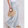 imageANRABESS Women Linen Palazzo Pants Summer Boho Wide Leg High Waist Casual Lounge Pant 2025 Beach Travel Vacation OutfitsLight Blue