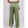 imageANRABESS Women Linen Palazzo Pants Summer Boho Wide Leg High Waist Casual Lounge Pant 2025 Beach Travel Vacation OutfitsOlive