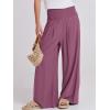 imageANRABESS Women Linen Palazzo Pants Summer Boho Wide Leg High Waist Casual Lounge Pant 2025 Beach Travel Vacation OutfitsPurple